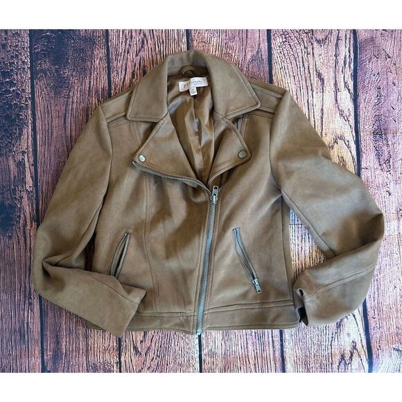 Philosophy‎ Soft Butter Suede Jacket, Brown, XS - Picture 1 of 9